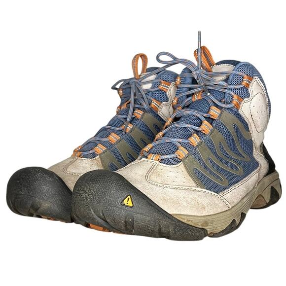 Men's Keen Verdi Mid Leather Lace-Up Waterproof Hiking Trail Boot Size 15 Gray - Picture 2 of 6